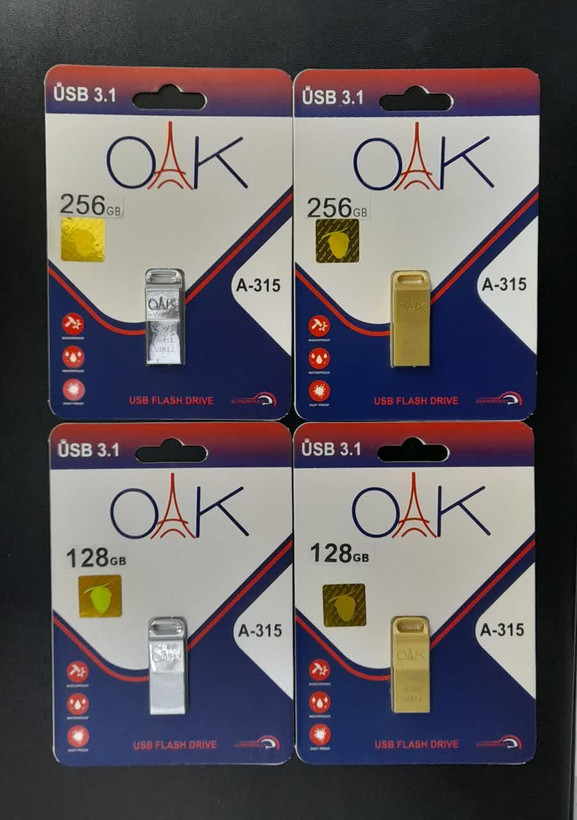 فلش مموری OAK A315 ظرفیت 256,128,64,32گیگ USB 3.1