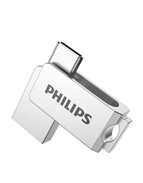 فلش مموری OTG فیلیپس مدل FM30UC ظرفیت 64 گیگابایت با رابط USB 3.2 و Type-C